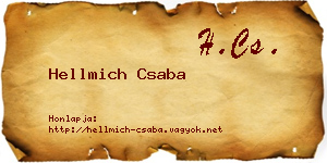 Hellmich Csaba névjegykártya